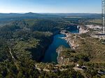 Vista aérea de la cantera Nueva Carrara próxima al camino Charles Darwin y Pan de Azúcar - Foto #87047