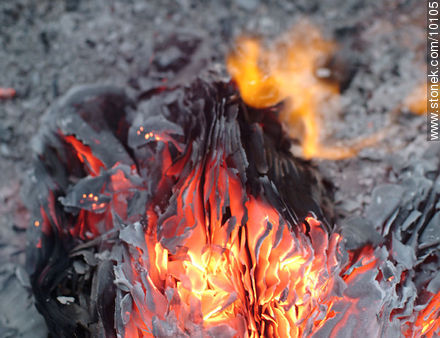 Fuego. Papel quemado. -  - IMÁGENES VARIAS. Foto No. 10105