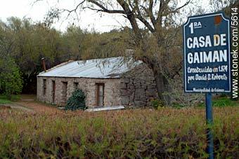 Frist house built in Gaiman. - Province of Chubut - ARGENTINA. Photo #5614