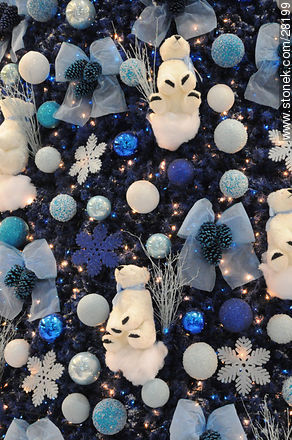 Blue Christmas in Punta Carretas Shopping mall - Department of Montevideo - URUGUAY. Photo #28199