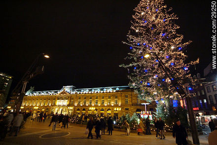 Place Kléber in Christmass time. L'Aubette de Strasbourg - Region of Alsace - FRANCE. Photo #29250