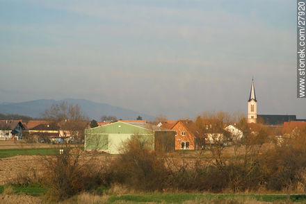 Vista desde las rutas A35 y E25 - Región de Alsacia - FRANCIA. Foto No. 27920