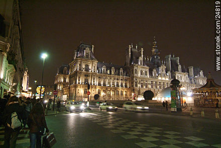 Hôtel de Ville. Rue de Rivoli. - París - FRANCIA. Foto No. 24819