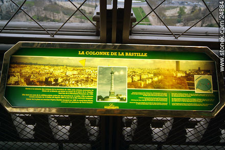 Descripciones de las vistas. La Colonne de la Bastille. - París - FRANCIA. Foto No. 24884