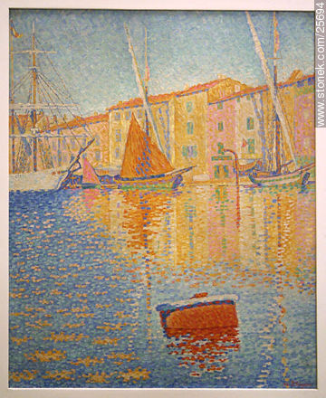 Paul Signac (1863-1935) La bouee Rouge (1893) - París - FRANCIA. Foto No. 25694