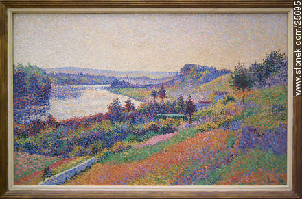 Maximilien Luce (1858-1941) La Seine à Herblay (Val d'Oise) (1890) - París - FRANCIA. Foto No. 25695