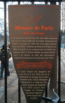 Place des Vosges - París - FRANCIA. Foto No. 26082