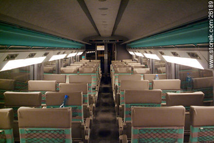 Interior de un tren francés - París - FRANCIA. Foto No. 26189